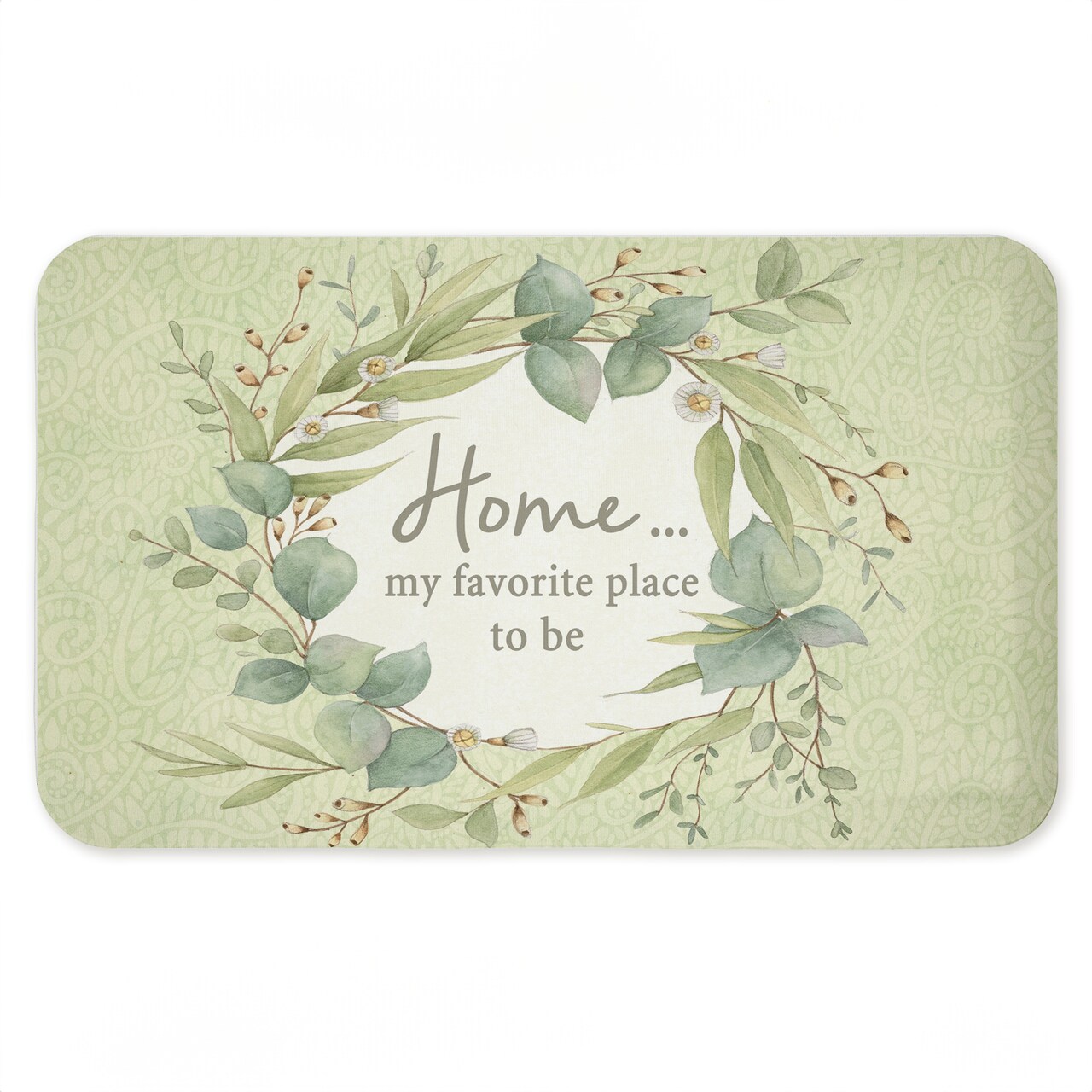 Stupell Industries Home Sweet Home Ergonomic Non Slip Kitchen Mat Recycled Cushioned, 18"x30"